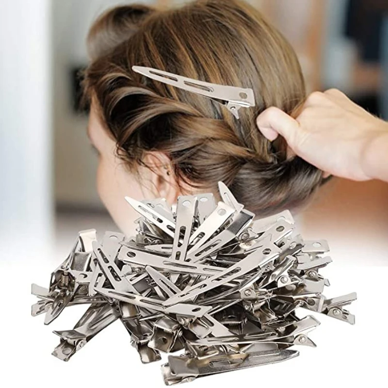 

24Pcs Pro Holding Hair Styling Section Clip Hair Clips Duck Mouth No Crease Salon Hairdressing Clips Flat Hair Cutting Tools