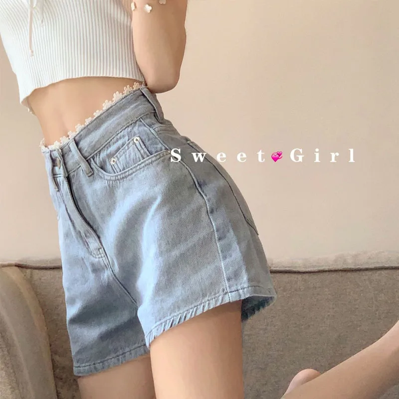 Однотонные женские повседневные шорты Pure Desire нежные кружевные ковбойские