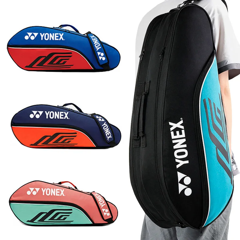 

2022 оригинальная сумка для бадминтона YONEX для макс. 2 ракеток с обувью, мужской t-образный держатель для мужчин, все спортивные воланчики, аксе...