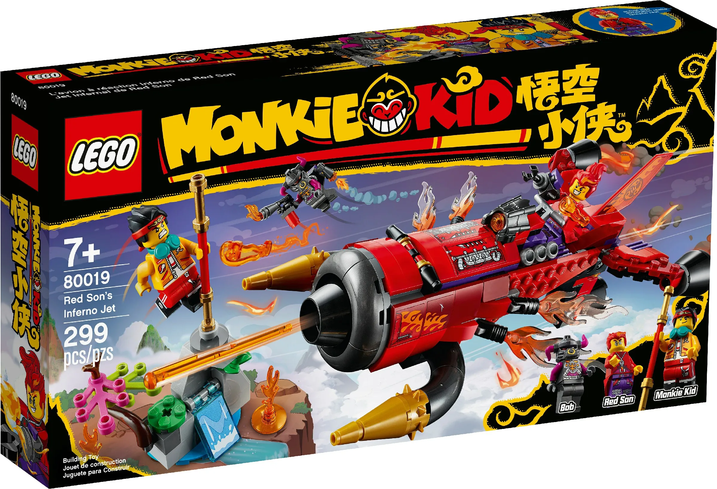 Фото Конструктор LEGO & Monkie детский красный сын Инферно Jet детские строительные блоки игрушки подарок 80019 №5