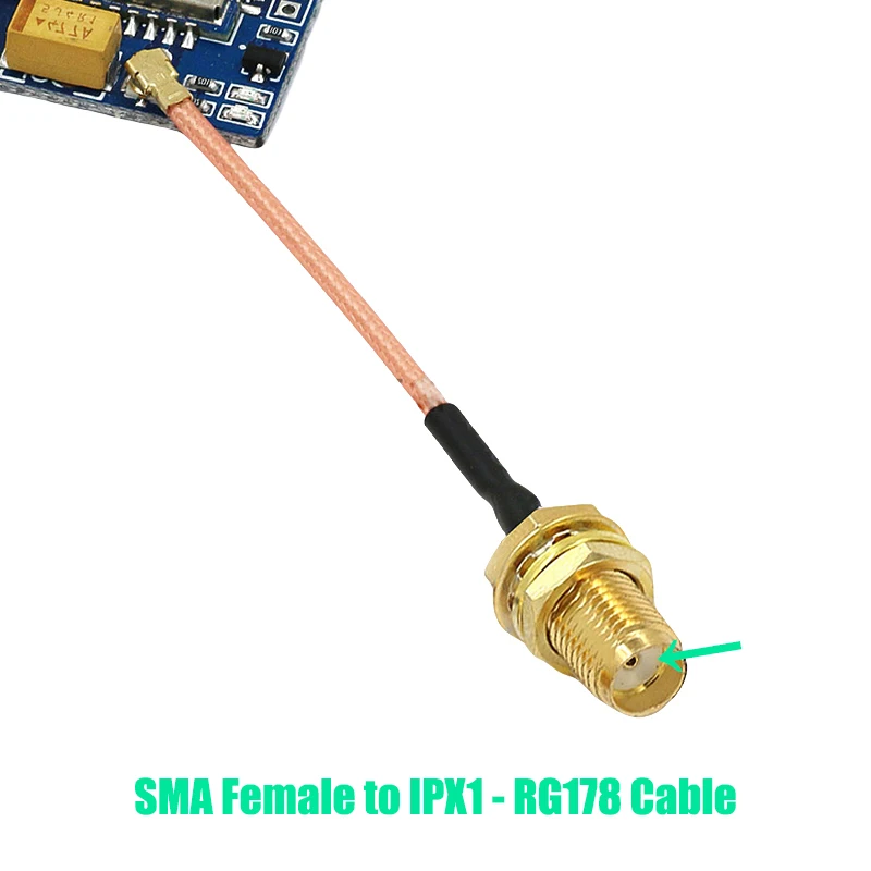 

IPX U.FL к SMA Female RP-SMA WiFi Pigtail Коаксиальный кабель RG178 5 см 15 см 20 см 30 см 6 дюймов для беспроводной карты Mini PCIE к антенне