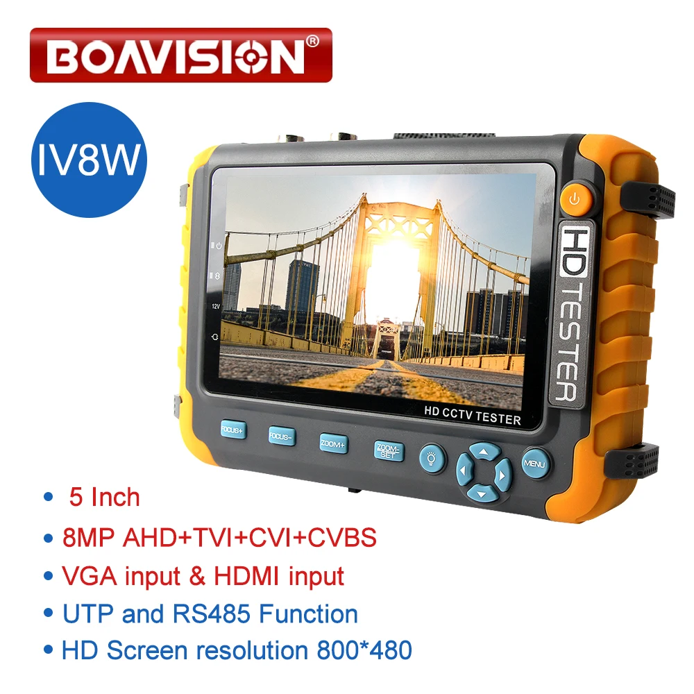 BOAVISION MATC-IV5/MATC-IV8W 5-дюймовый тестер камер безопасности