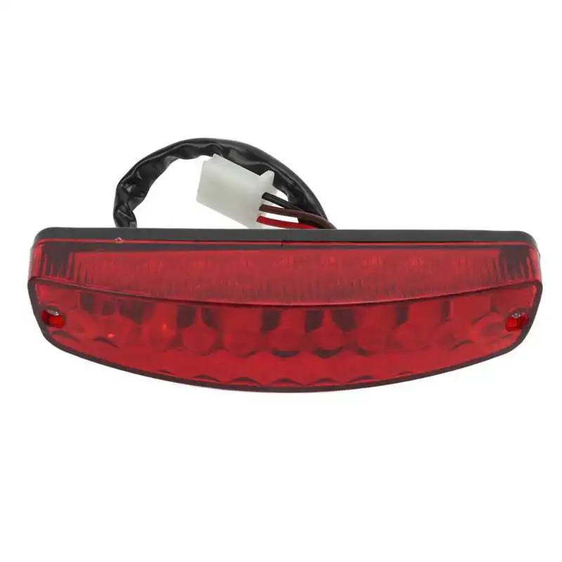 

ATV Tail Brake Light 3PIN Wire ATV LED Taillight Red Lens Waterproof for 50‑125cc Quad