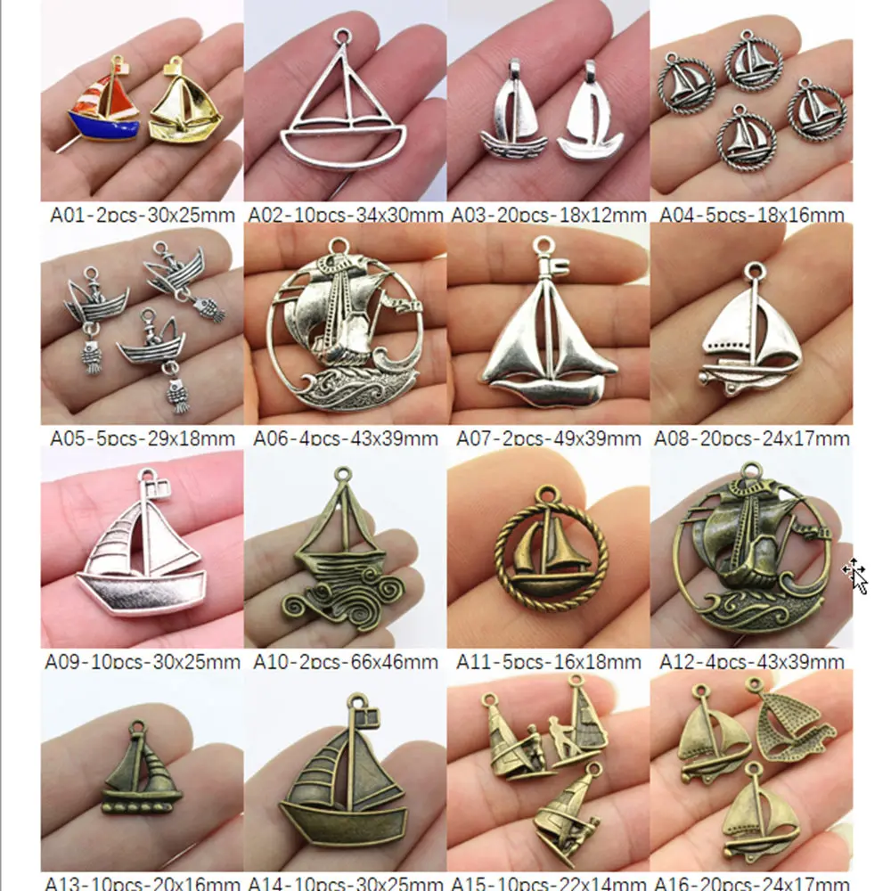 

Ferry Charm Pendant Jewelry Findings Components Handmade