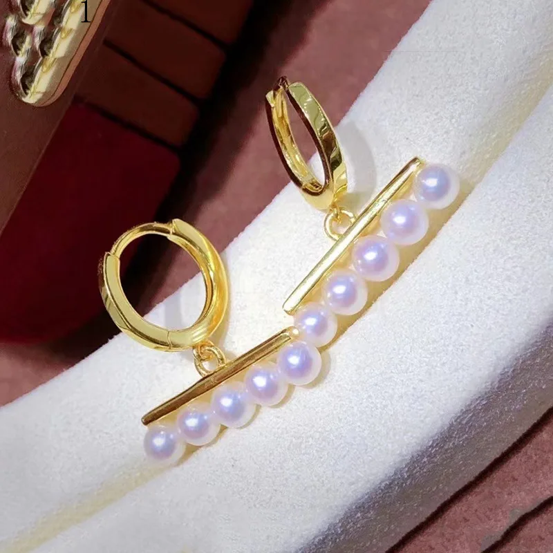 

Женские серьги-подвески из серебра 925 пробы, с натуральным пресноводным жемчугом