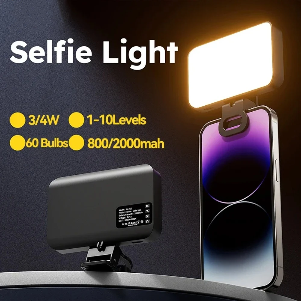 Фото Светодиодная кольцевая лампа для селфи с регулируемой яркостью, для iPhone, Samsung, iPad, мобильных телефонов, ноутбуков, фото- и видеосъемки. №2