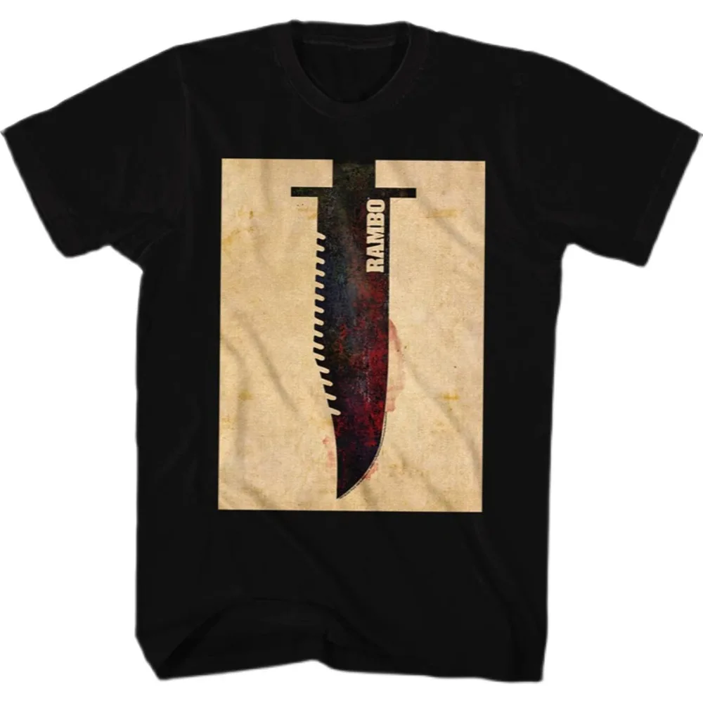 Классическая Футболка Унисекс В Стиле Ретро Rambo Stallone Movie 1982 Первый Кровь Хип-хоп