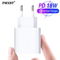 18w pd charger fast charging power adapter for iphone 12 huawei samsung s20 quick charge qc3 0 wall eu us uk au plug type c port