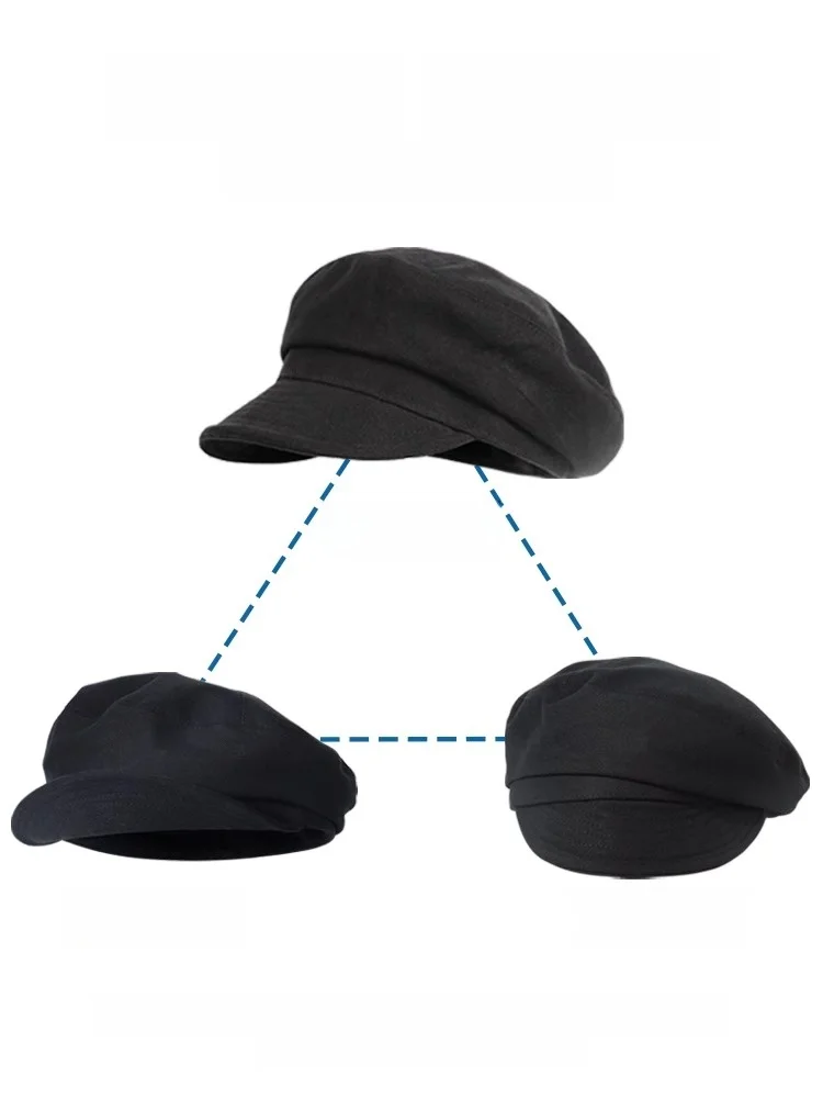 Белый берет Zhang Ruonan Same Sle весенне-осенняя женская кепка 2024 новая восьмиугольная