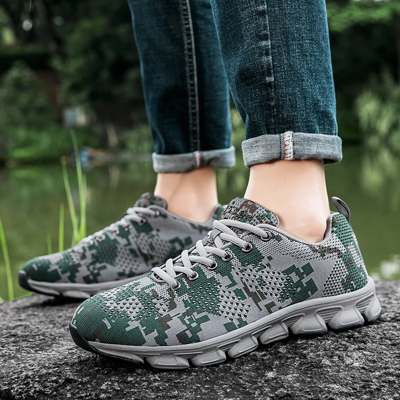 Кроссовки мужские камуфляжные теннисные кеды повседневная спортивная обувь для