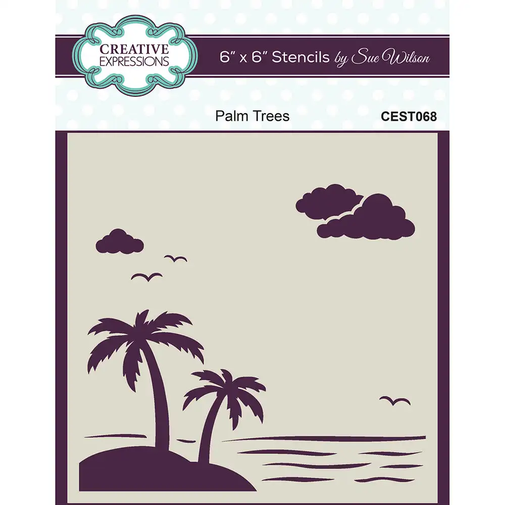

2022 Arrival Palm Trees Layering Stencil Diy Scrapbook Diary Photo Album Craft Paper Card Make Embossing Template Decorate Molds