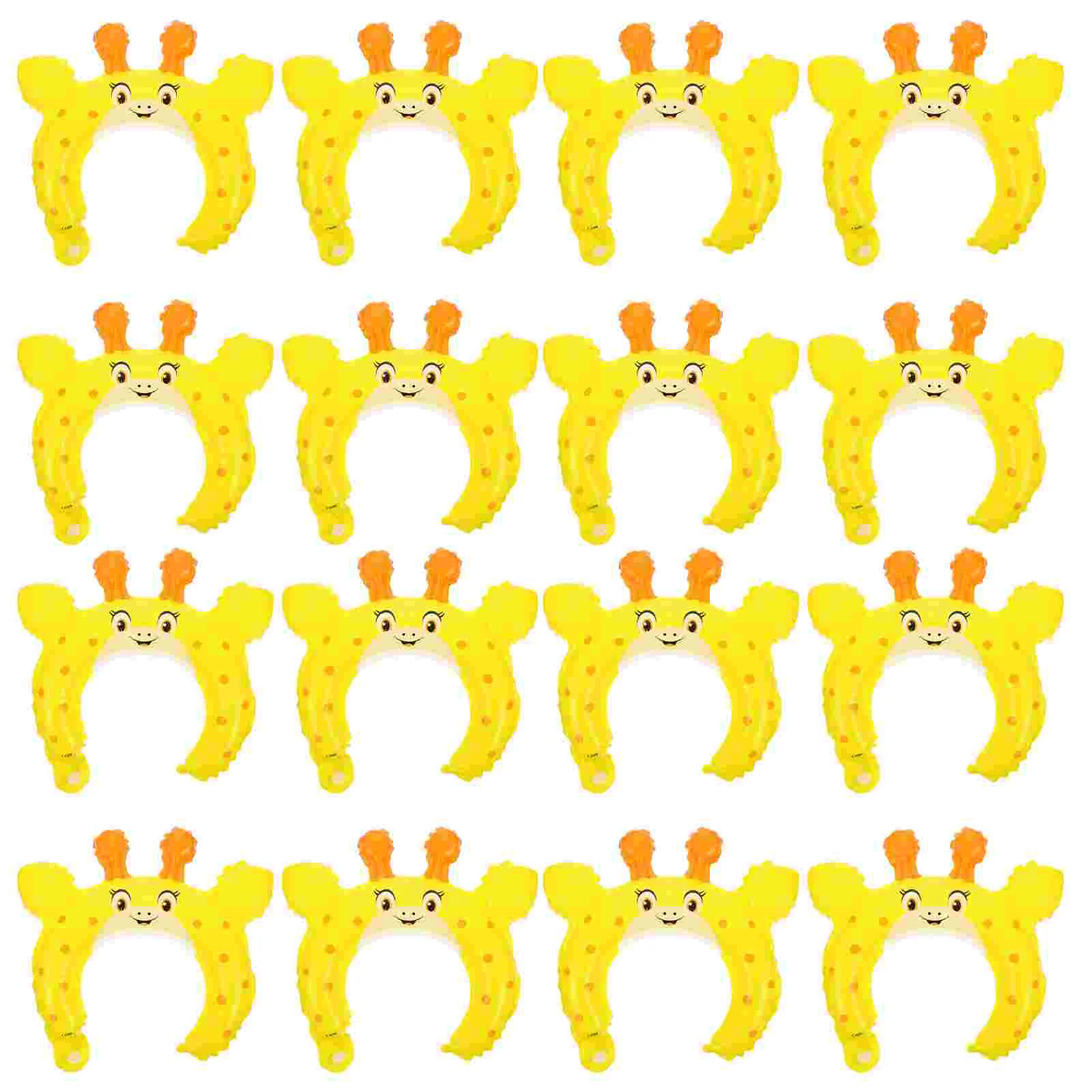 

50Pcs Inflatable Headband Balloons Animal Hair Loops Party Cartoon Headwear for Decor