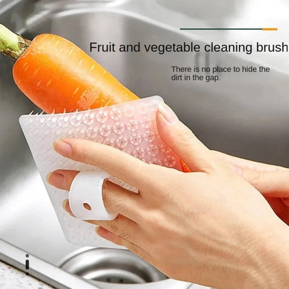 

Fruit Vegetable Cleaning Brush Potato Carrot To Mud Easy Clean Scrubber Dishwashing Pot Brush Household Kitchen Cleaning Brush