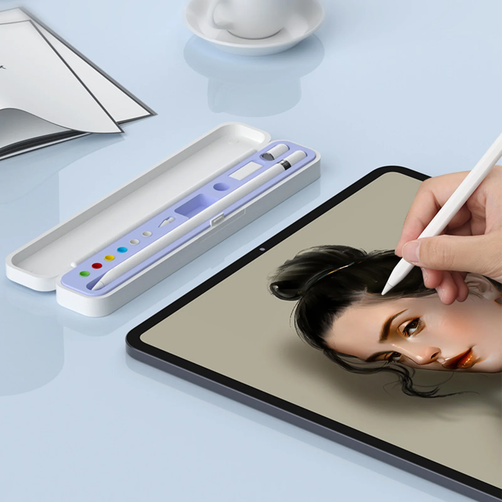 

Портативный Прозрачный ударопрочный Дорожный Чехол-держатель для Ipad, защитный футляр для карандашей Apple Pencil 1 2, аксессуары, Лидер продаж