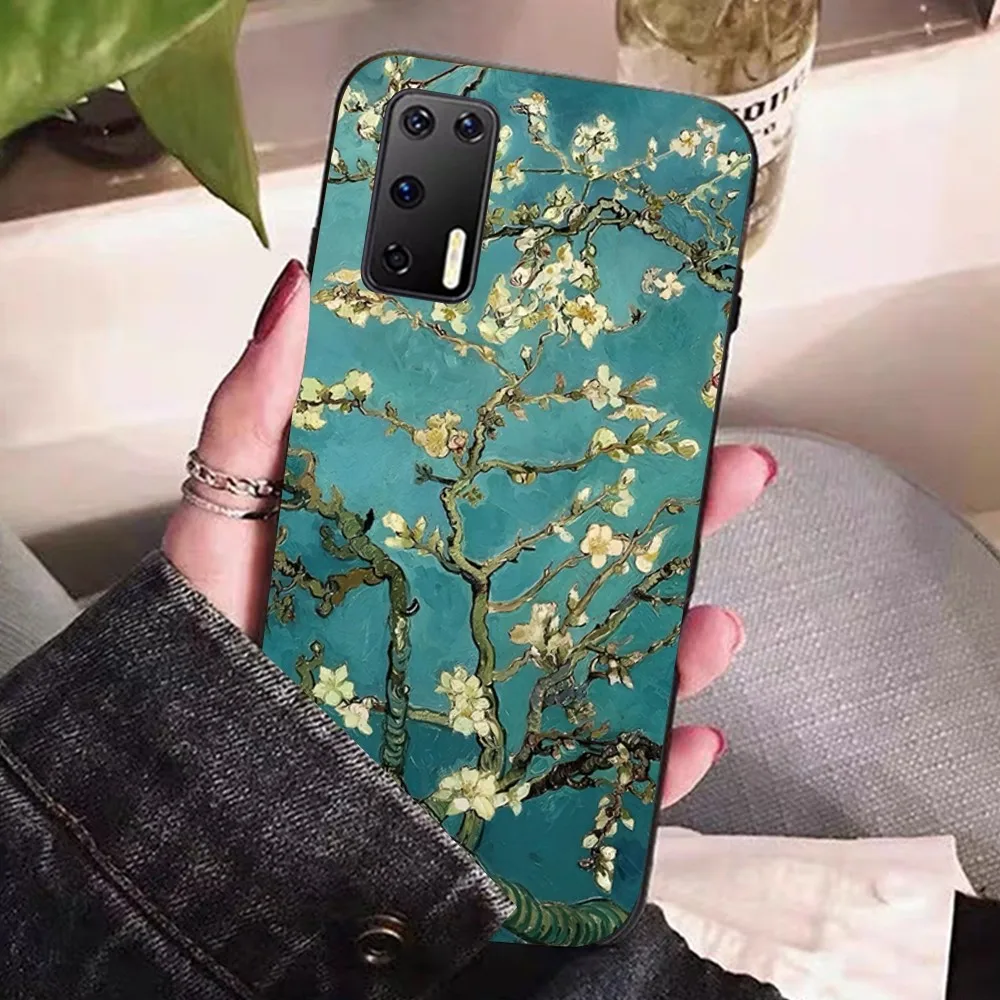 Ван Гог звездное небо Искусство Для Huawei P 8 9 10 20 30 40 50 Pro Lite Psmart Honor lite 70 Mate 20lite