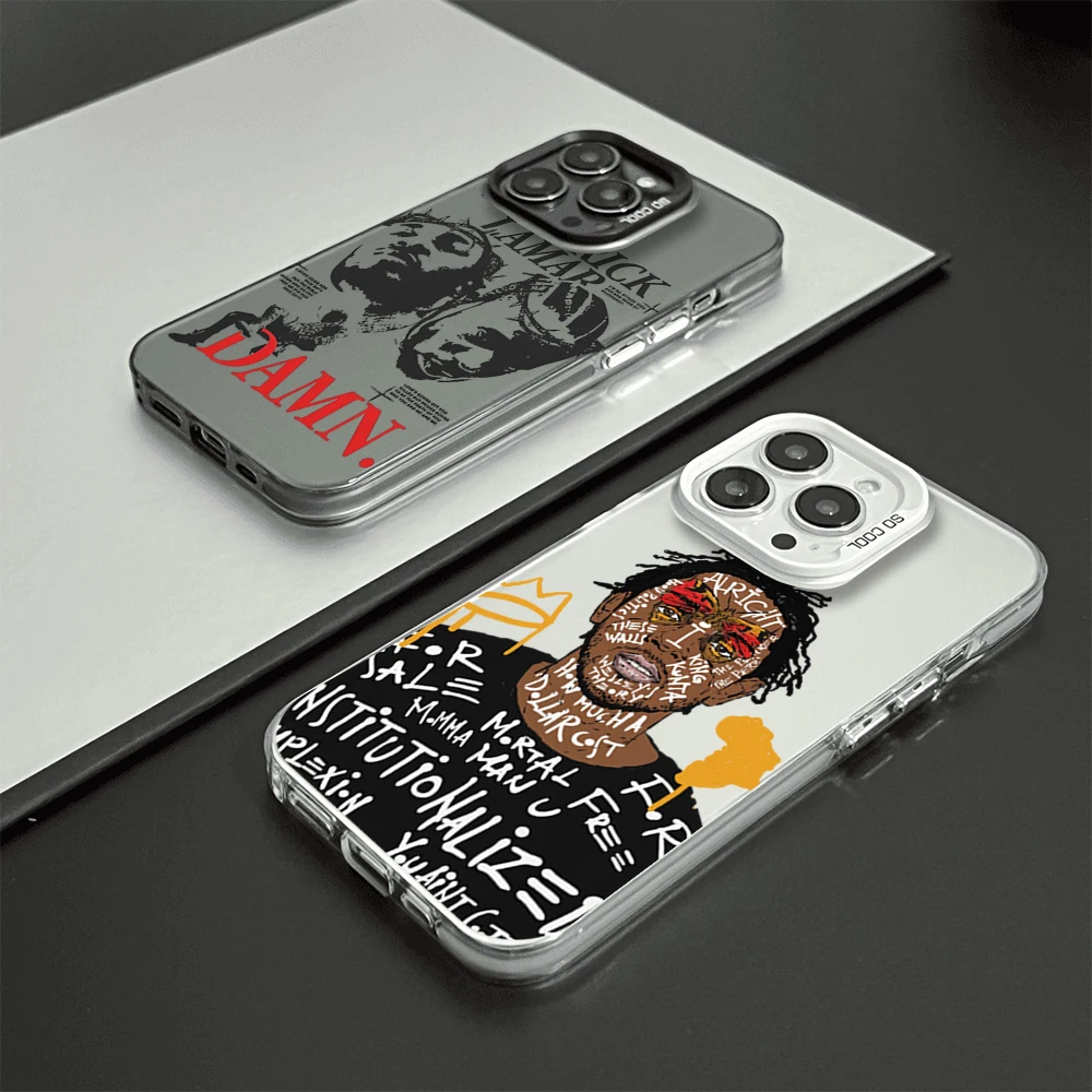 Kendrick Lamar Singer Phone Case For iPhone 12 11 13 14 15 16 Max Pro Plus Laser Cover