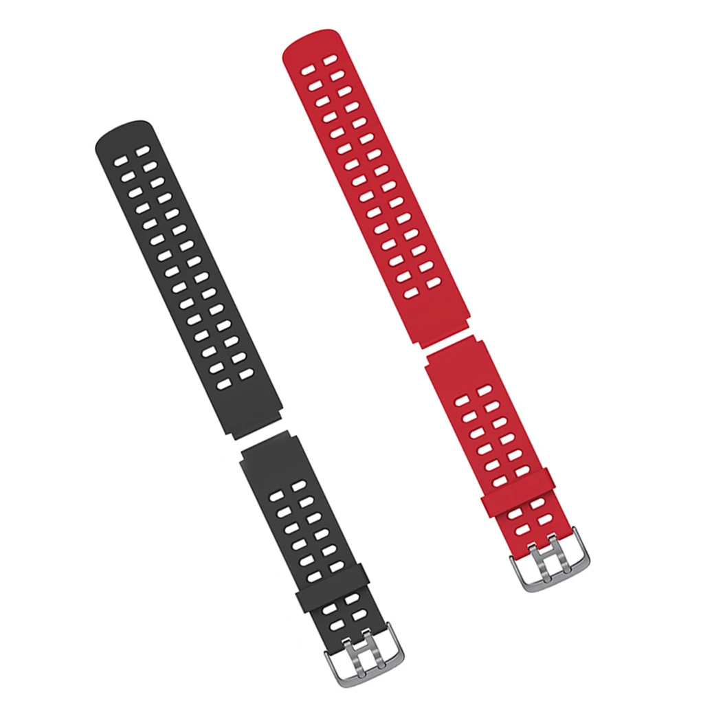 

2 шт., силиконовый ремешок, сменная полоса, разноцветные, отличное украшение, принадлежности для часов, трекер, аксессуары, дышащие полоски