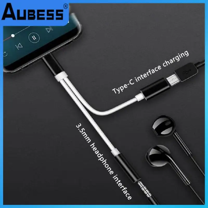 

Length 12cm Type-c Audio Adapter Cable More Stable Transmission Durable Usb Type C Tot 3.5mm Adapter Transmission Is Faster