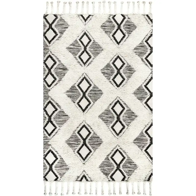 

Fashionable Gray Helix Diamonds 4' x 6' Area Rug Organizers storage Desk organizer Storage drawer Jewelry organizer Drawer orga