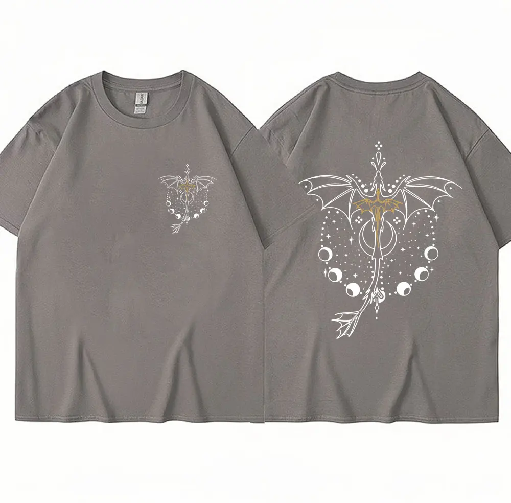 Harajuku Basgiath War T Shirts College Fourth Dragon Rider Wing High Quality T-Shirt Men Women Oversized Cotton Casual Tee Shirt