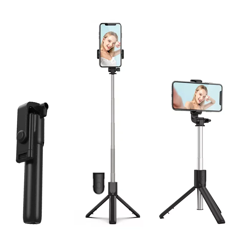 

Selfie Stick with Tripod Stand Bluetooth Remote Control Mobile Phone Selfie Stick Holder for iOS Android SmartPhone Live Photo
