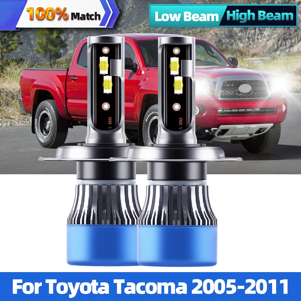 

2Pcs H4 Led Canbus LED Light 120W 20000LM Car Headlight Bulbs CSP Chip Auto Headlamps 6000K For Toyota Tacoma 2005-2011