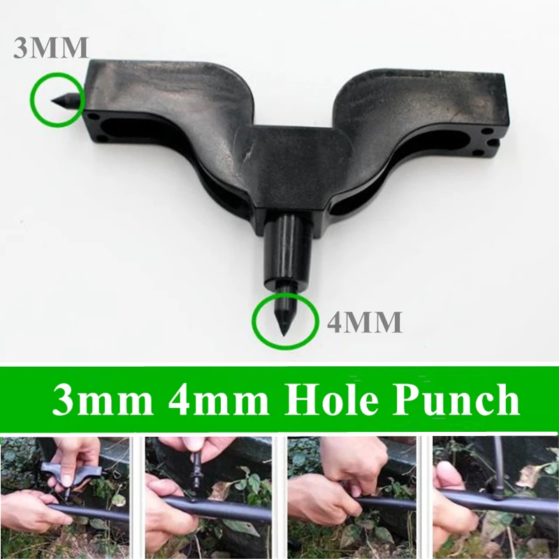 

1PC Drip Practical Plastic Hole Puncher Manual Home Easy Apply Hose Fitting Garden Irrigation Powerful Drilling Tool Dual Tip