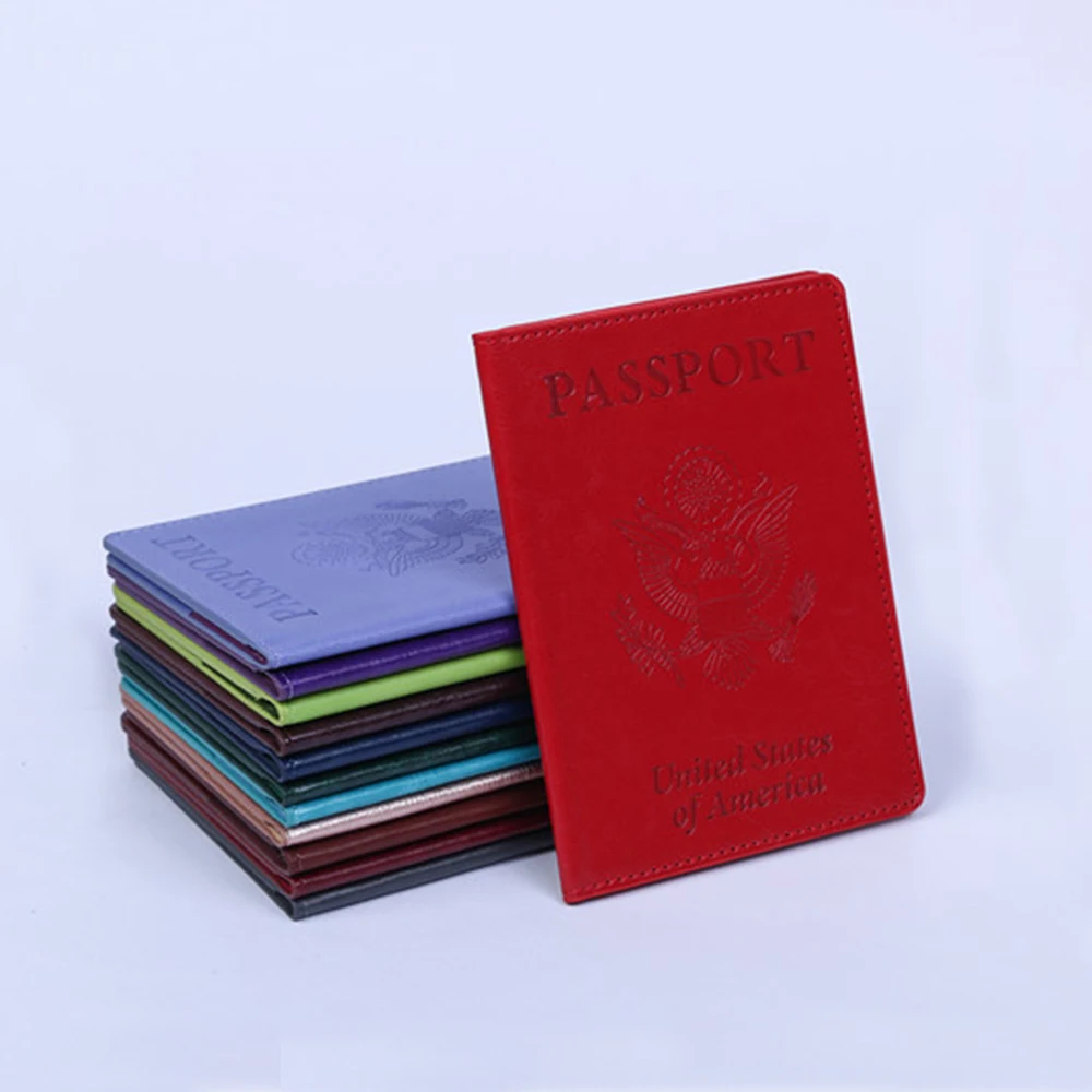 

Passport And Id Card Holder Combo Passport Holder With Card Slot Pu Leather Passport Wallet Passport Cover Case For Women Men