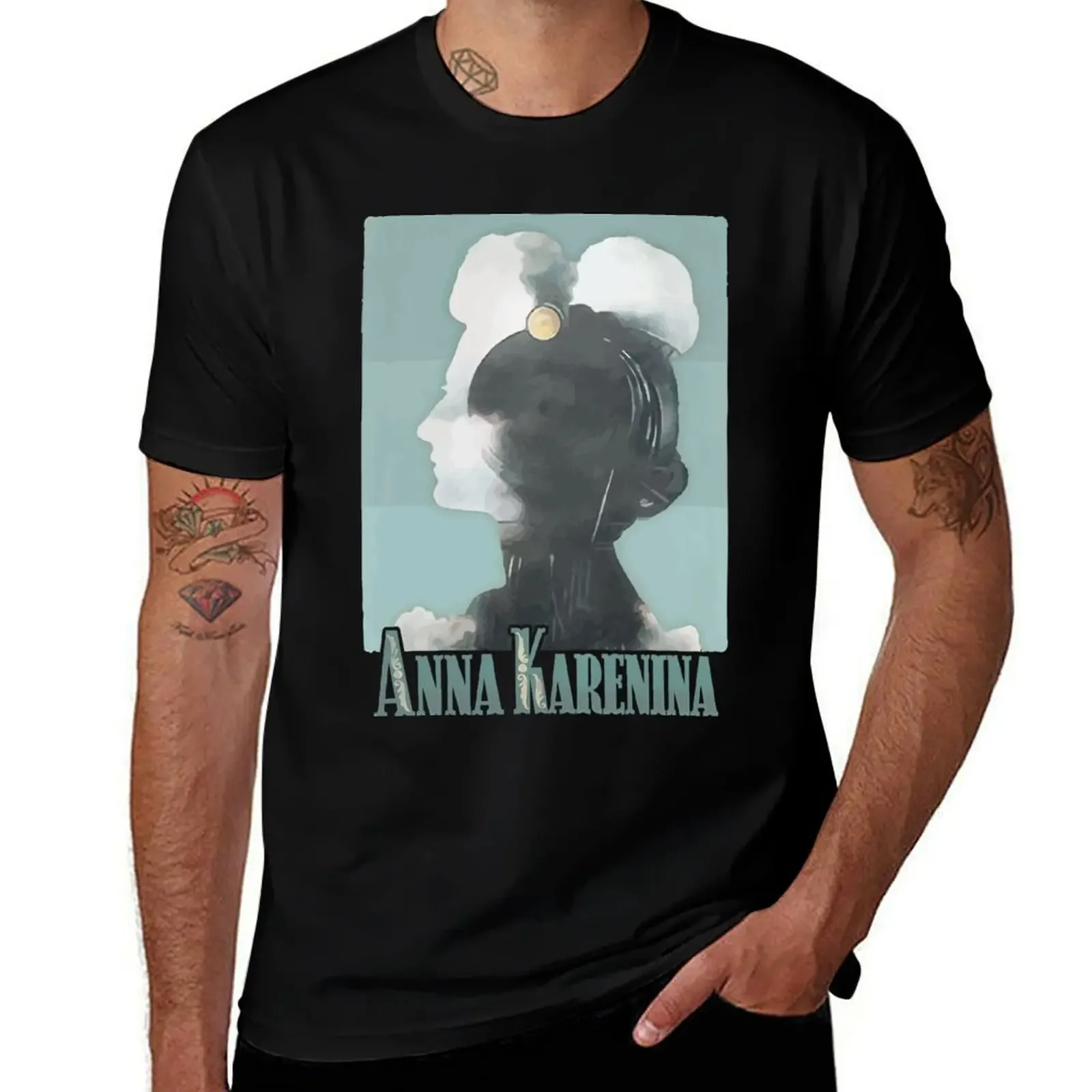 Анна Каренина - футболка Leo Tolstoy винтажная с рисунком летняя одежда