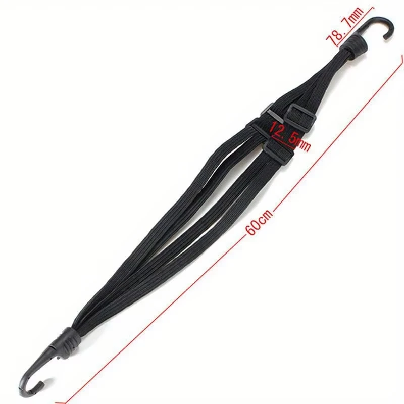 

Универсальный 60 см мотоциклетный ремень для багажа, мотошлем, шестерни, фиксированная эластичная пряжка, веревка, высокопрочная выдвижная защитная сетка