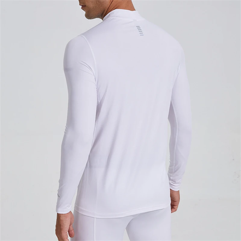 Ｍen Compression Tight T Shirts Running Training Quick Dry Long Sleeve Tops Man Fitness Bodybuilding Gym T-Shirt Sportwear Fit