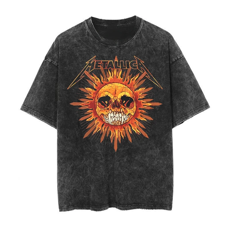 Футболка унисекс из мытого хлопка с коротким рукавом