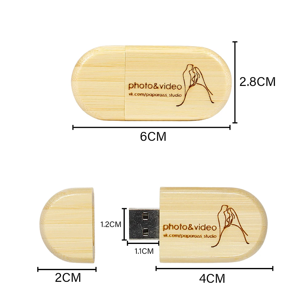 Фото USB-флешка с логотипом на заказ 64ГБ/32ГБ/16ГБ, высокоскоростная, деревянная, с брелоком в подарок, свадебный подарок для гостей, бизнес-сувениры №2