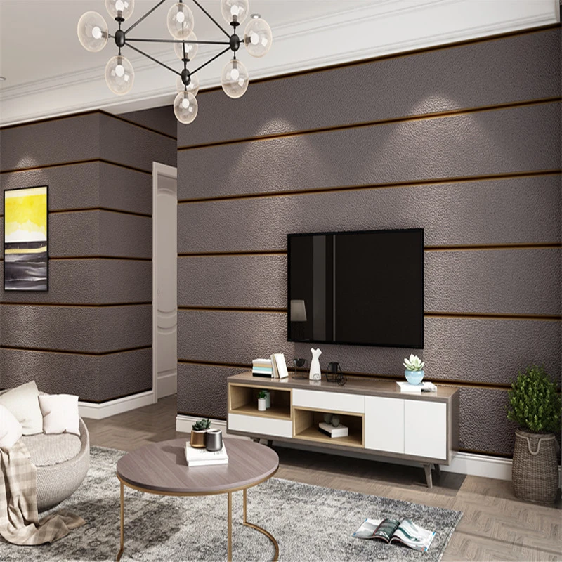 

Living Room Bedroom TV Background Wall Stickers 5D Three-dimensional Deerskin Velvet Non-woven Wallpaper Decorative Wall Sticker