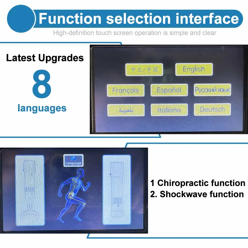 300mj Аппарат для ударно-волновой терапии облегчение боли массаж тела лечение ЭД