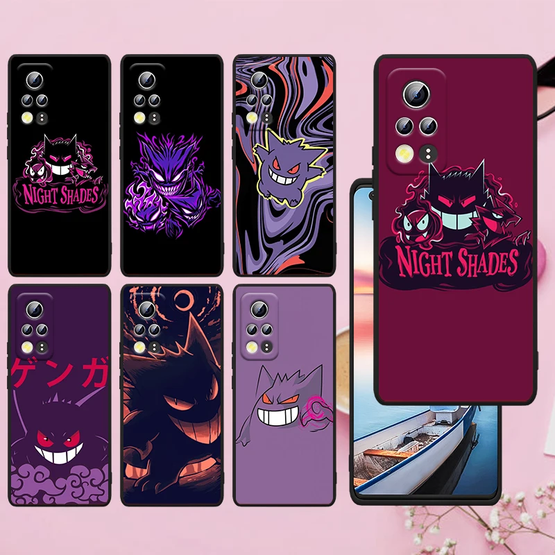 

Pokemon Ghost Listening For Honor Play 3E 10X 10i 10 9X 9C 9S 9A 9 8X 8A 7C 7S Black Soft Silicone Phone Case Funda Capa