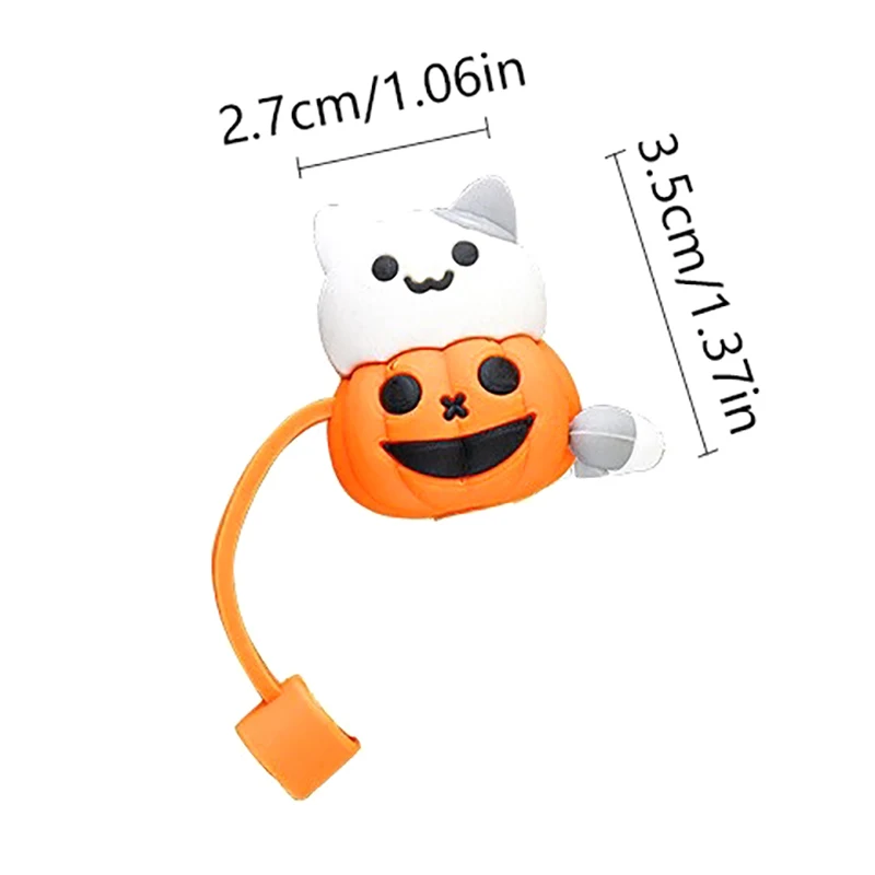 Силиконовые чехлы с изображением тыквы призрака для чашки колпачок питьевой