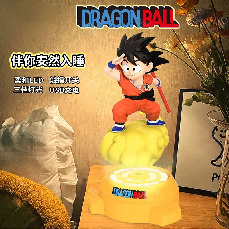 Аниме Dragon Ball Рисунок Сон Гоку Ночник Фигурка Поворотный Декор Спальня Атмосфера