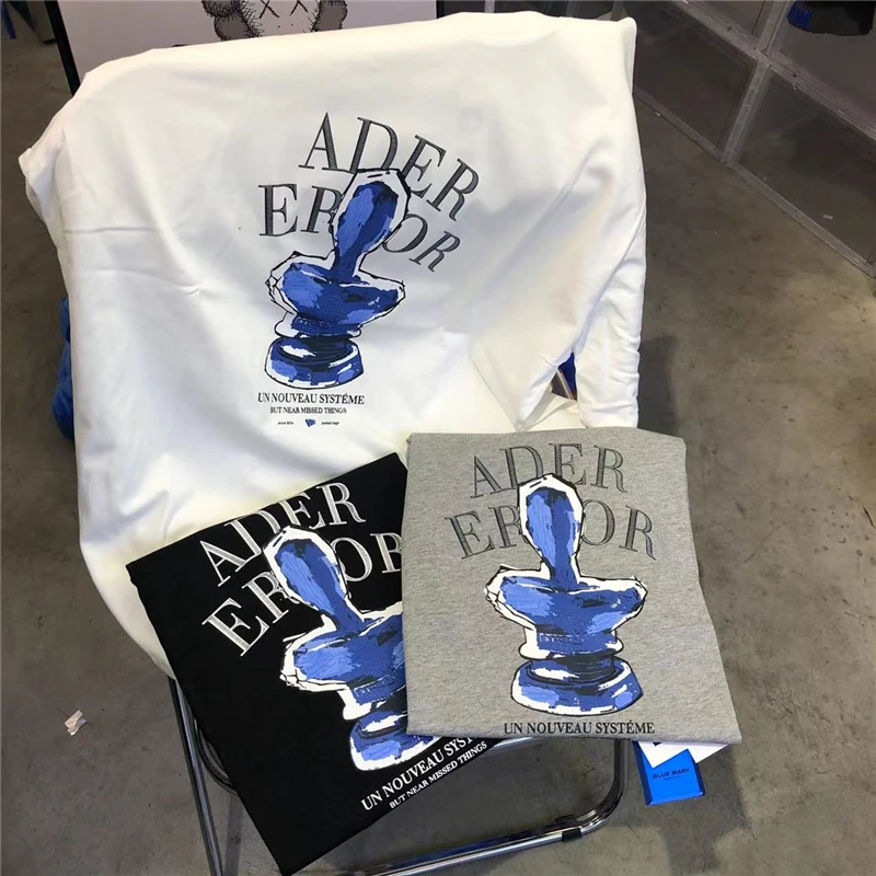 

ADER ERROR Fashion T-shirt Men 1:1 High Quality ADER Embroidered Letter Cartoon Adererror Women Tee Tops Vintage Short Sleeve