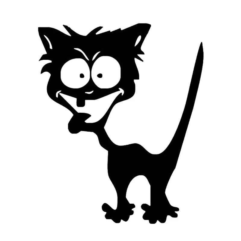 

Crazy Pet Cat Car Sticker Vinyl Funny Lovely Car Styling Truck Decoration Stickers