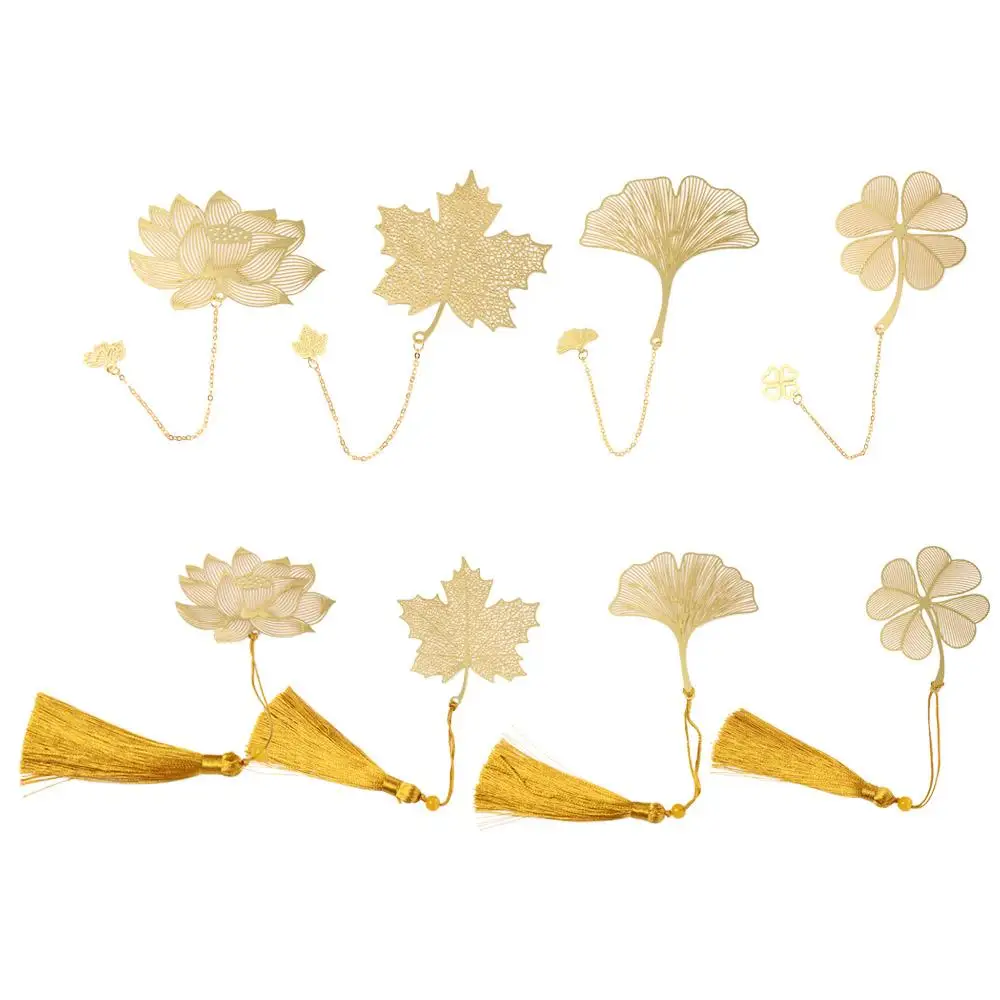 

Кленовый лист, держатель для офисной книги, зажим для страниц, винтажная Книга в китайском стиле, полый книжный лист, Закладка для книг, Закладка