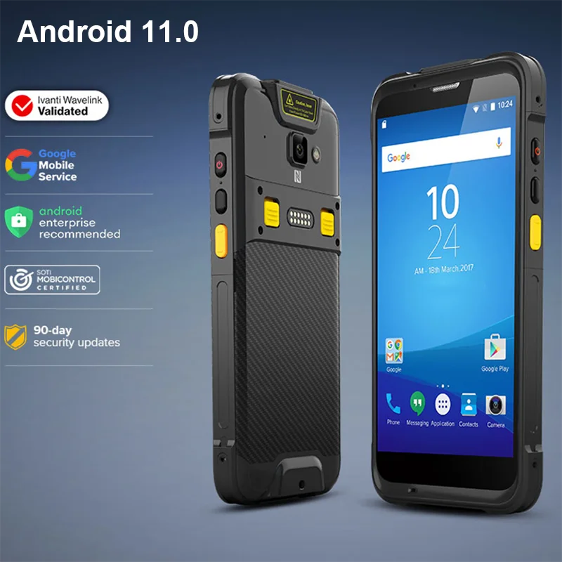 Фото Промышленный защищенный терминал-ТСД CHWEIDA 5.5 дюймов с ОС Android 11, сканером штрих-кодов, пистолетной рукояткой и зарядной док-станцией Ethernet №5