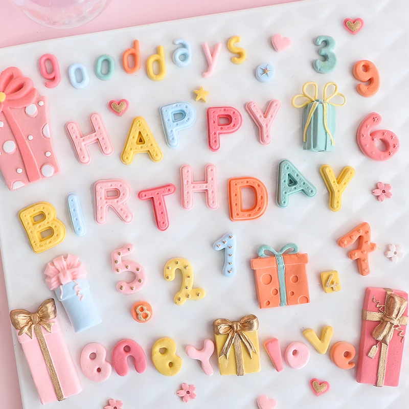 

Silicone Baking Mould Fondant Cake Topper Number Uppercase Lowercase European Floral English Alphabet Birthday Letters Gift Box