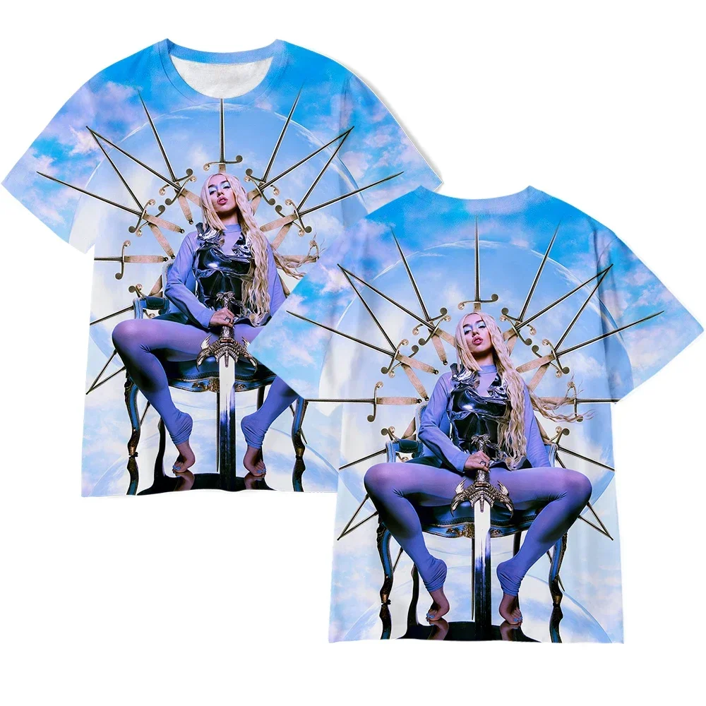 Популярная футболка Singser Ava Max с 3d принтом модные повседневные забавные топы в