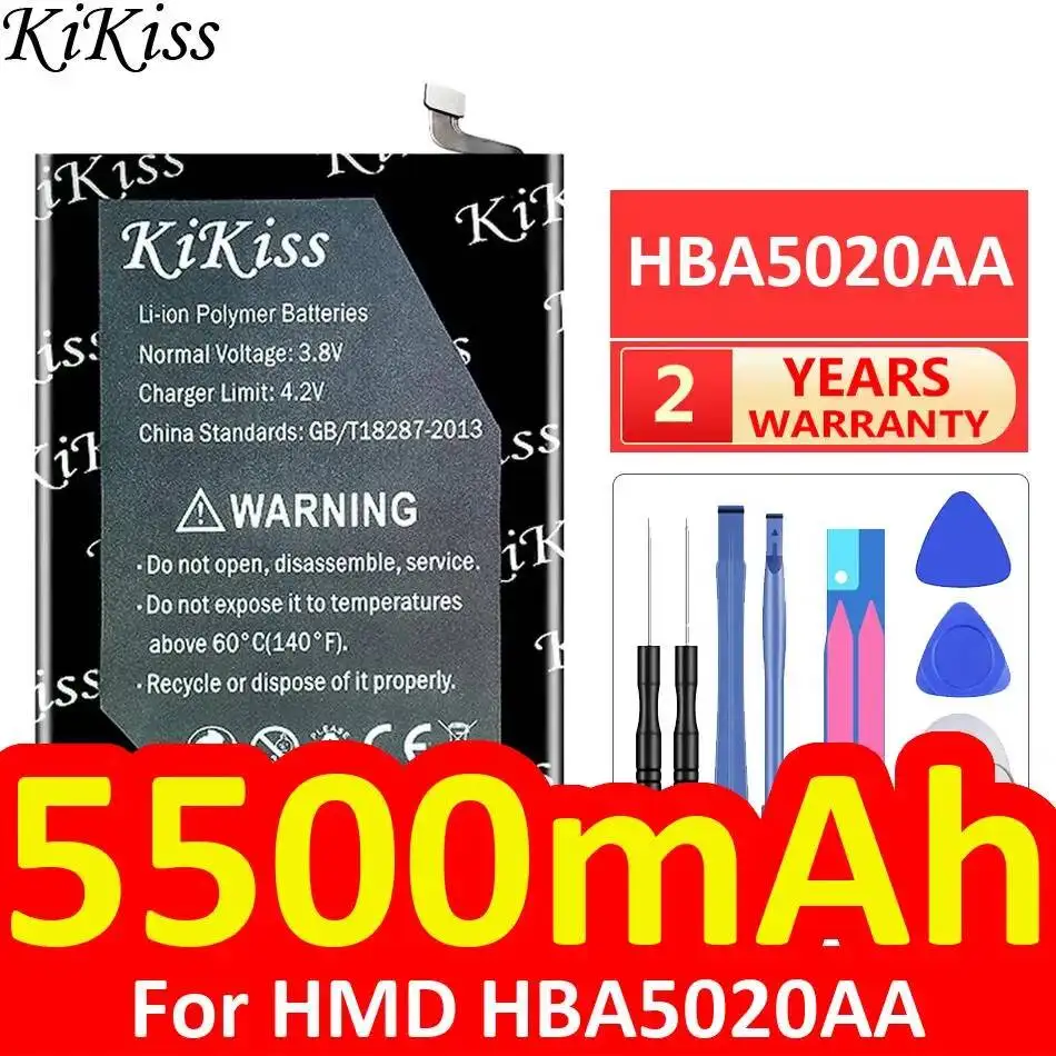 Фото Аккумулятор для мобильного телефона HMD HBA5020AA, надежная мощность, 5500 мАч №1