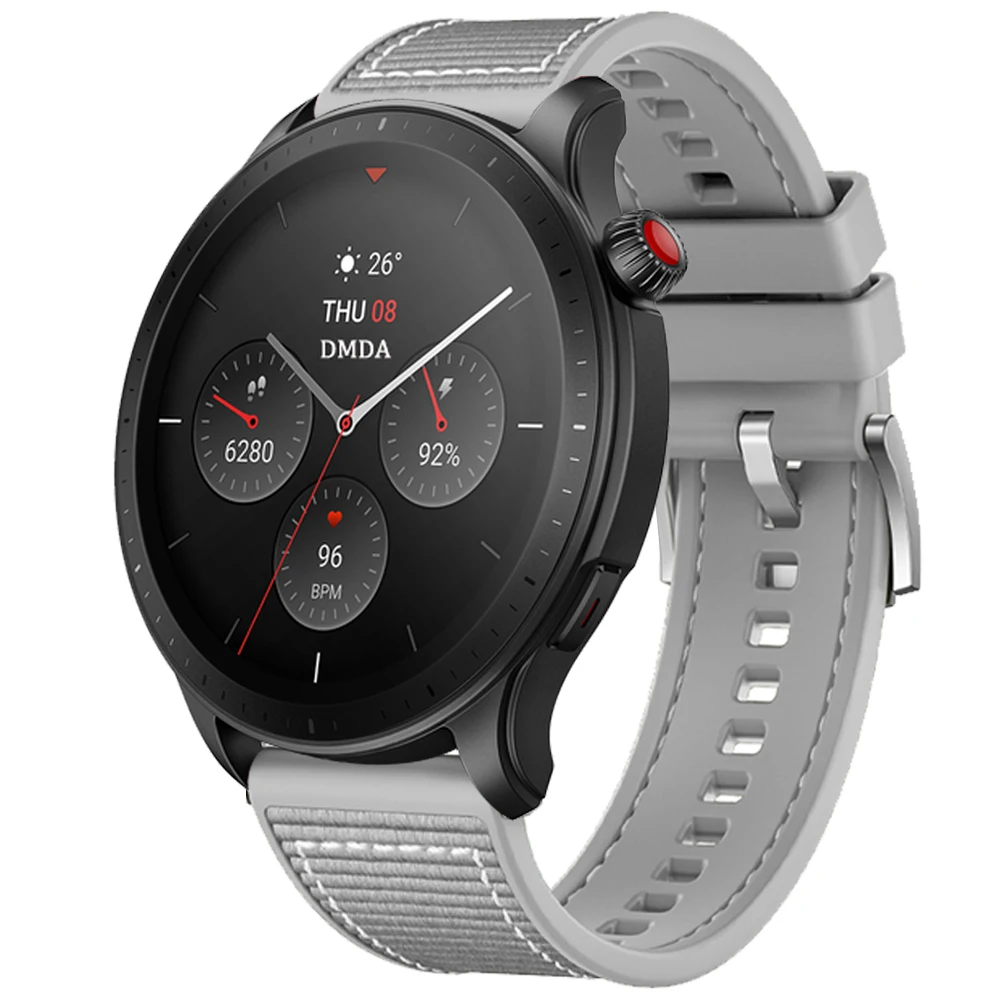 22 мм официальные нейлоновые ремешки для Huami Amazfit GTR 4 3 Pro 47 BIP 5 Band Xiaomi S2 S1 Mi часы