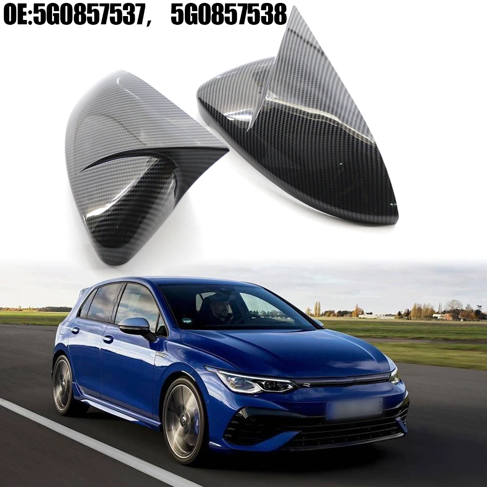 

3X3 Twill Rearview Mirror Shell E-Golf All Models2015-2019 For Golf R2015-2019 Carbon Fiber Carbon Fiber Black