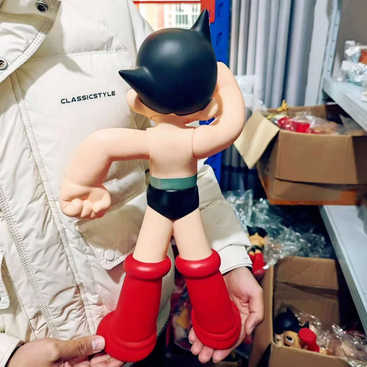 Фото Фигурка аниме AstroBoy Mighty Atom Tetsuwan Atom, большая ПВХ экшн-фигурка 40 см, Коллекционная модель, игрушки, праздничные подарки №4
