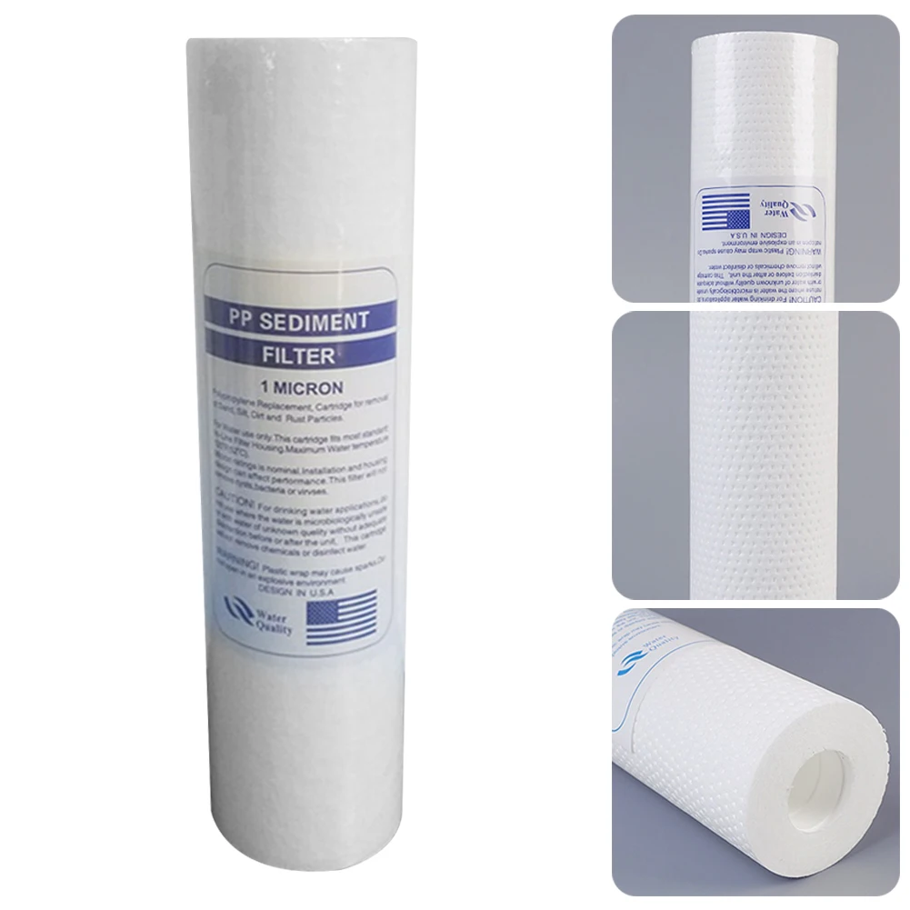 1/5 Micron PP Sediment Water Filter Replacement Cartridge for Water Purification 6.2*6.2*25.4 cm Free Shipping 1pcs