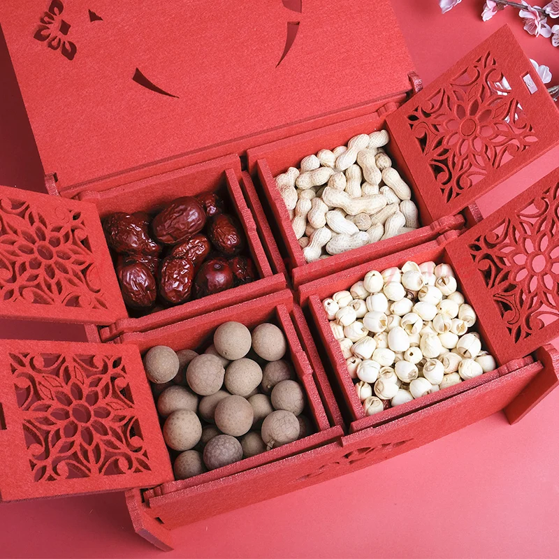 

Коробка Xiaohongshu Guofeng для раннего рождения вашего ребенка креативная свадебная комната пресс кровать раскладка спальни свадебное украшение маленькая корзина